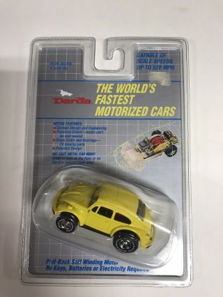 1996 Yellow Darda Pull - Back Self Winding Motor Vw Bug Volkswagen Beetle