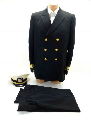 Vintage Us Navy Military Officer Dress Uniform Medical Corps 42l