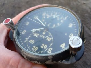 Soviet military Aviation Watch with stopwatch,  clocks Panel ACHS - 1 Mig - 29 3