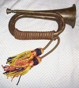 German Bugle - Brass - Post War - Wrapped - Unmarked