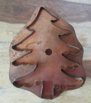 Vintage Copper Large Martha Stewart Cookie Cutter Oh Christmas Tree