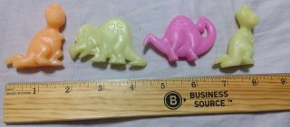 Vintage 1990s Fruity Pebbles Neon Dinosaurs Cereal Prizes