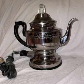 Vintage Farberware Model 104 Electric Coffee Maker Percolator Complete