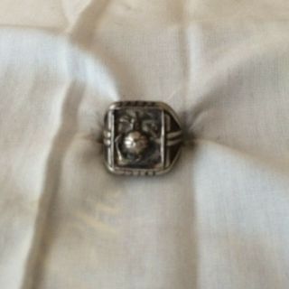 Vintage Sterling Silver Us Mc Ring Size - 9.  170