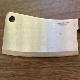 Lamson Sharp 659 Professional 5 1/2” Steel Blade Butcher’s Meat Cleaver USA 3