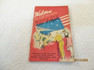 Vintage Welcome To The Riviera Instruction Book And Guide