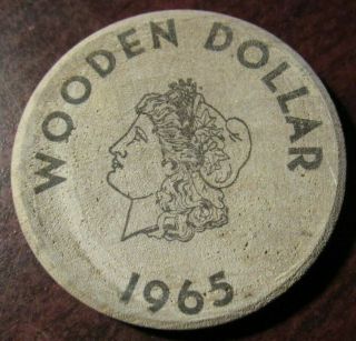 1965 Byron,  IL Coin & Stamp Club Wooden Nickel - Token Illinois 2