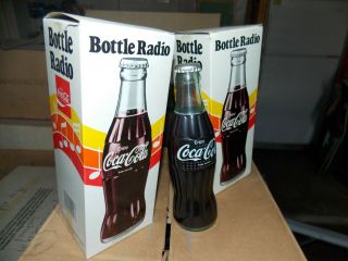 3 Coca - Cola Bottle Radios