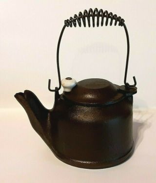 Wagner Ware Sidney O 6 Inch Salesman Sample Cast Iron Kettle With Handle