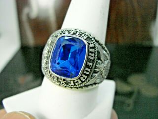 Vintage Blue Stone United States Military Air Force Ring By Jostens Sz 9.  5