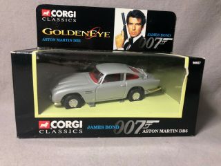 Corgi 1995 James Bond 007 " Goldeneye " Aston Martin Db5,  Silver,  Nib