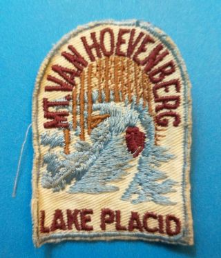 Lake Placid,  Ny,  Mt Van Hoevenberg Olympic Bobsled Run Vintage Patch