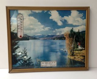 Antique 1900s Paoli Colorado Farmers Co - Op Thermometer Vintage