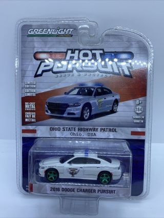 Greenlight Hot Pursuit 2016 Dodge Charger Pursuit Ohio State Highway Patrol