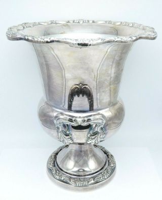 Vintage Poole Silver Plate Ice Bucket Wine / Champagne Cooler