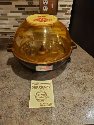 Vintage West Bend Stir Crazy Popcorn Popper Model 5346