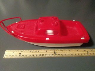 Vintage Processed Plastic Co Sea Hawk Boat Red Htf Rare 3156