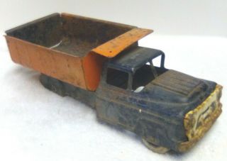 Vintage 1950s Marx Dump Truck Pressed Steel Toy Parts Or Restore