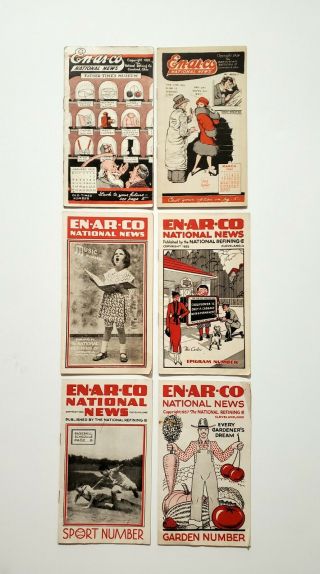 6 Vintage En - Ar - Co National News The National Refining Company 1925 - 1937