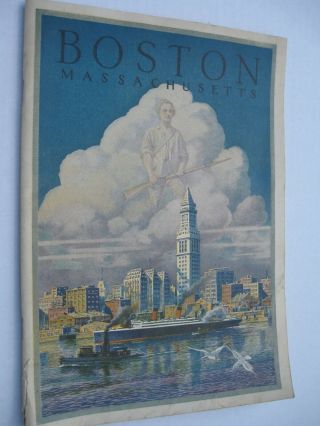 Boston,  Massachusetts - Vintage 1931 Chamber Of Commerce Booklet