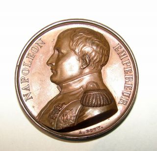 1840 Paris France Napoleon Empereur Memorial Of St.  Helene A.  Bovy Medal 40mm