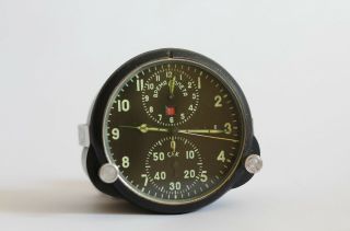 Russian Military Aircraft Cockpit Clock AChS - 1 (B) - Desk,  Classic Rally Cockpit 2