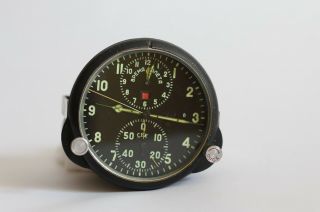 Russian Military Aircraft Cockpit Clock AChS - 1 (B) - Desk,  Classic Rally Cockpit 3