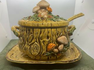 Vintage Soup Tureen W/ladle And Underlay Plate 6464,  George Z Lefton