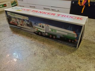1990 Advertising Hess Gasoline Toy Tanker Truck Dual Sound Nrfb