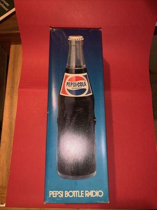 Vintage Pepsi Cola Bottle Radio - -
