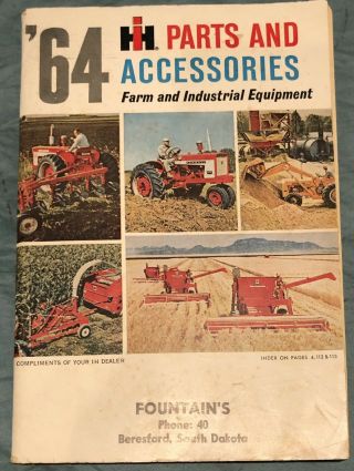 International Harvester 1964 Parts & Accessories Farm & Industrial Book