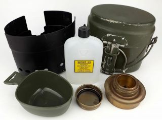 Swedish Military Aluminium Trangia Mess Kit With Mug - Full Set -