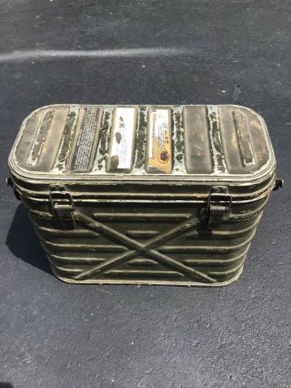 Vintage U.  S.  Army Wyott Corp Military Insulated Food Container Cooler