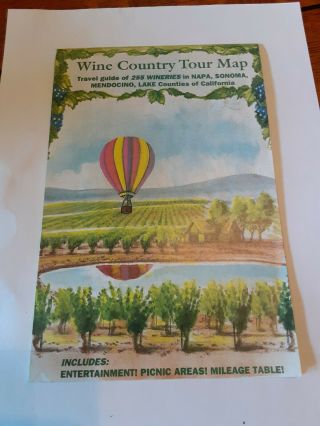 1992 - Ron Morales Design - Wine Country Tour Map