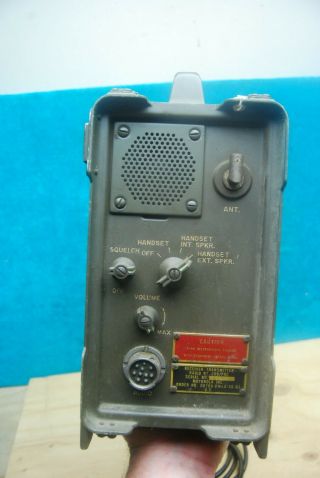 Vintage Us.  Army Military Receiver Transmitter Radio Rt - 209 Portable Motorola