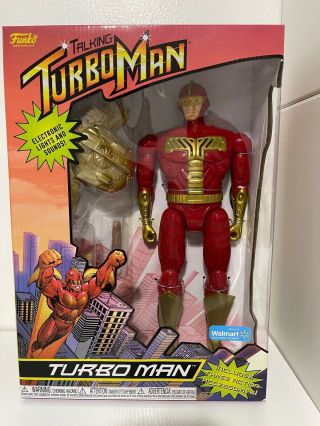 Talking Turbo Man Action Figure Funko 13.  5 Walmart Exclusive 2021