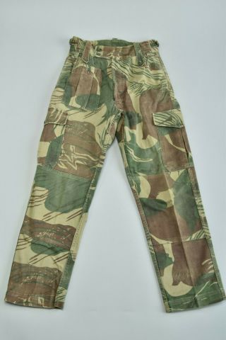 Rhodesian Army 1970s Denim Brushstroke Camouflage Combat Uniform Trousers.  Bvp