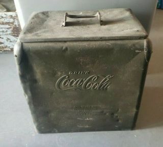 Vintage 1950s 50s Coca Cola Coke Cooler - Needs Restoration Or