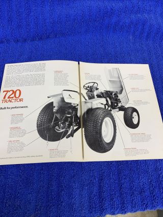 Vintage Allis Chalmers Lawn Garden tractor brochure 720 2