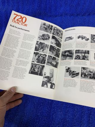 Vintage Allis Chalmers Lawn Garden tractor brochure 720 3