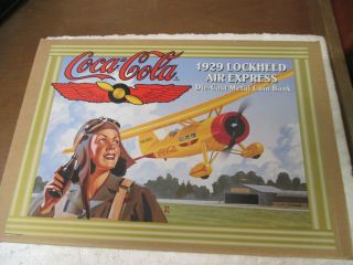 Ertl Coca - Cola 1929 Lockheed Air Express Coin Bank W/ Box