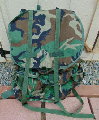 U.  S.  Lc - 1 Large Camo Alice Pack Nos,  No Frame Or Pads,