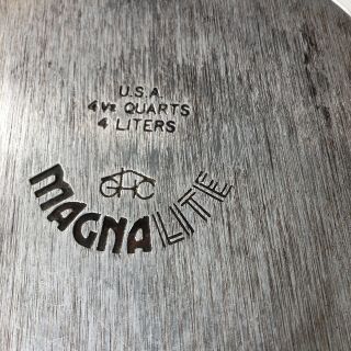 Vintage Magnalite Ghc 4 1/2 Quart Aluminum Sauce Pot Pan Made In Usa 4 Liters