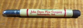 Vintage John Deere Plow Company Bullet Pencil Indianapolis Indiana
