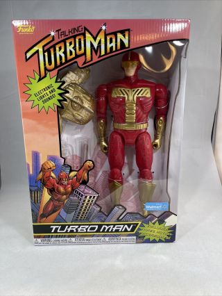 Talking Turbo Man Action Figure Funko 13.  5” Walmart Exclusive 2021