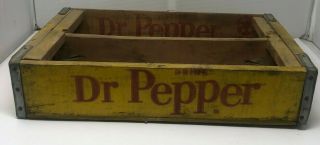 Vintage Dr.  Pepper Bottling Co.  Wood Crate Stanton Texas 19 " X 12 " X 4 " Rare