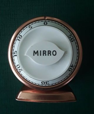 Vintage Robertshaw Controls Co.  Lux Mirro Copper Stove Timer - As Designed