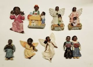 8 Pc Resin African American Refrigerator Magnets Inspirational Variety