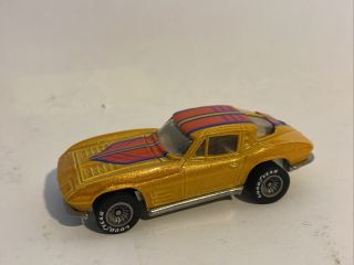 1979 Hot Wheels Gold Corvette Stingray Hirakers Real Riders 1/64 Car Loose