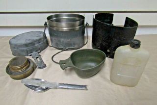 Swedish Stainless Steel M40 Mess Kit Complete,  Cup & Utensils